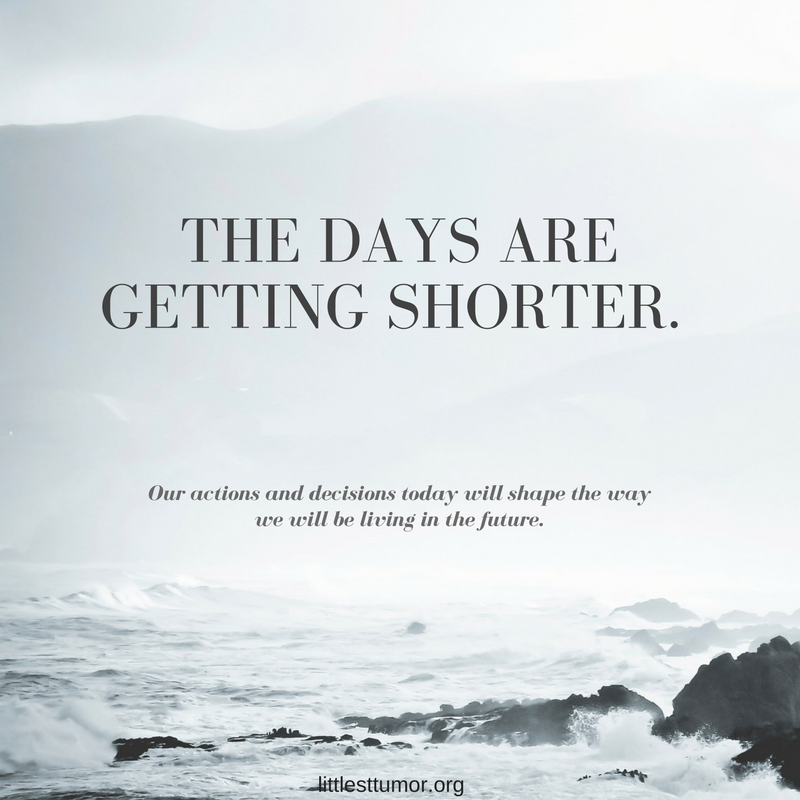 thedaysaregettingshorter The Littlest Tumor Foundation